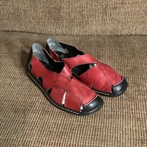 Rieker Antistress oxblood red sandals, size 39 (8.5)